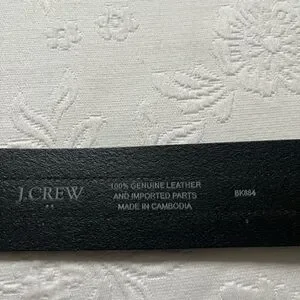 NWT J.Crew Factory Black Classic Leather Belt M/L Gold Tone Buckle J. Crew Factory | Accessories | Nwt Jcrew Factory Black  main image 3